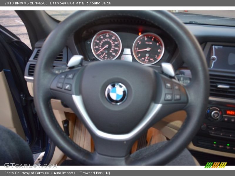Deep Sea Blue Metallic / Sand Beige 2010 BMW X6 xDrive50i