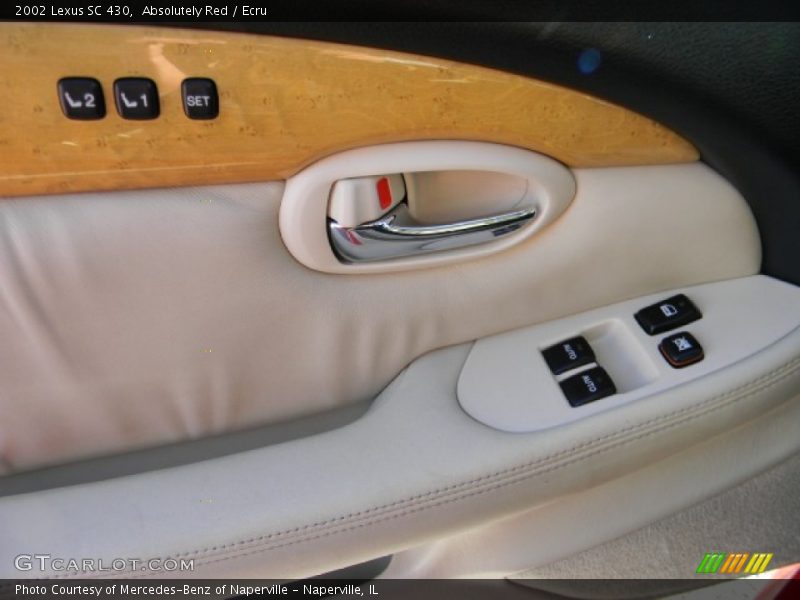 Absolutely Red / Ecru 2002 Lexus SC 430
