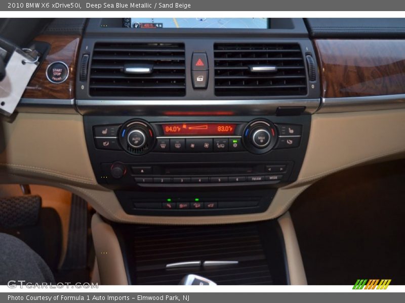 Deep Sea Blue Metallic / Sand Beige 2010 BMW X6 xDrive50i