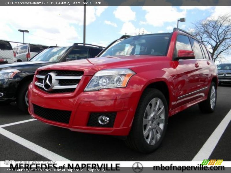 Mars Red / Black 2011 Mercedes-Benz GLK 350 4Matic