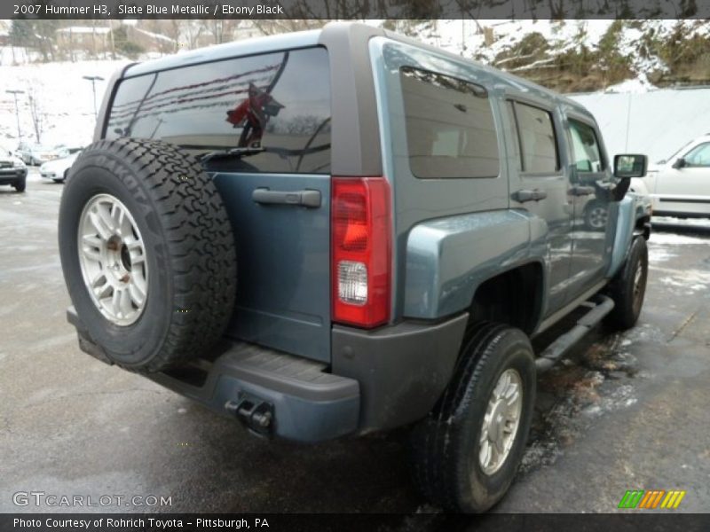 Slate Blue Metallic / Ebony Black 2007 Hummer H3