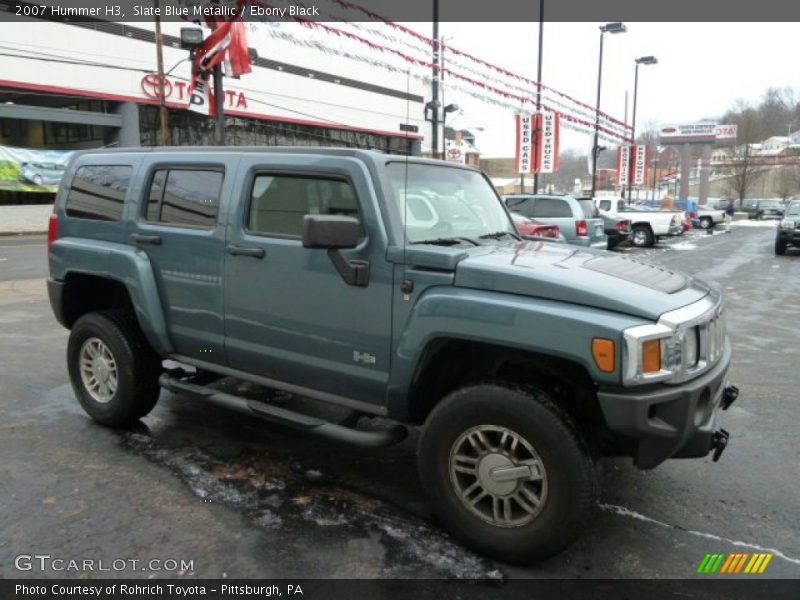 Slate Blue Metallic / Ebony Black 2007 Hummer H3