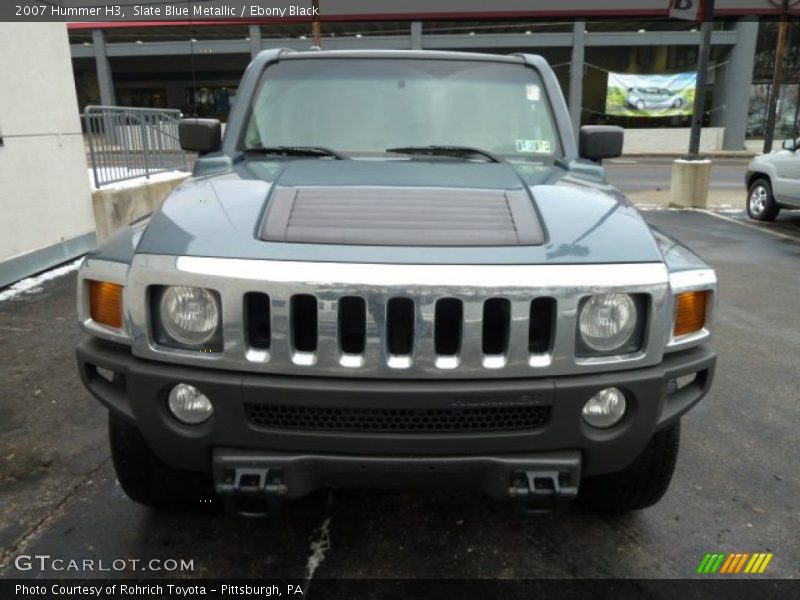 Slate Blue Metallic / Ebony Black 2007 Hummer H3