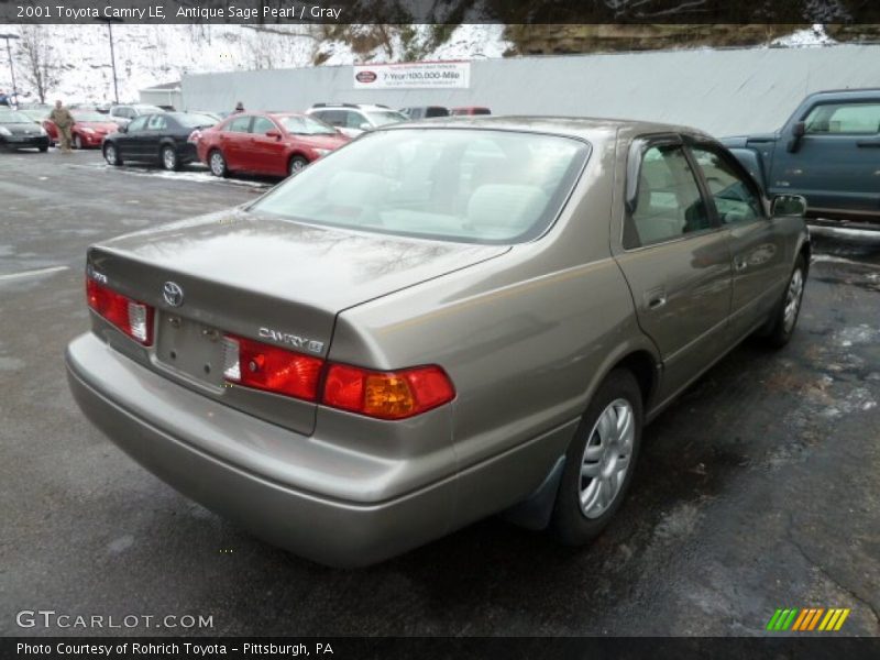 Antique Sage Pearl / Gray 2001 Toyota Camry LE