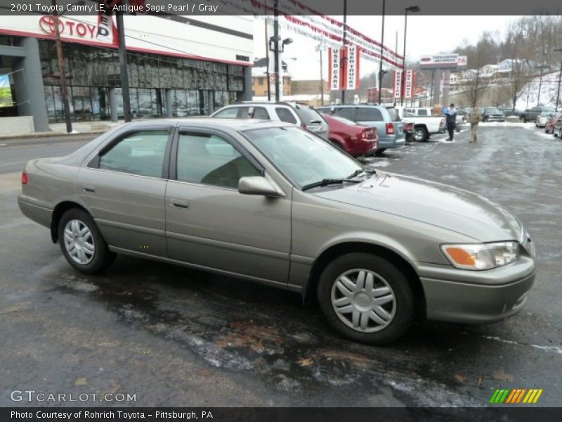 Antique Sage Pearl / Gray 2001 Toyota Camry LE