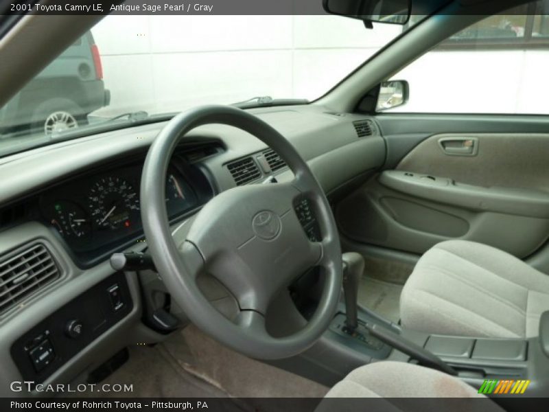 Antique Sage Pearl / Gray 2001 Toyota Camry LE