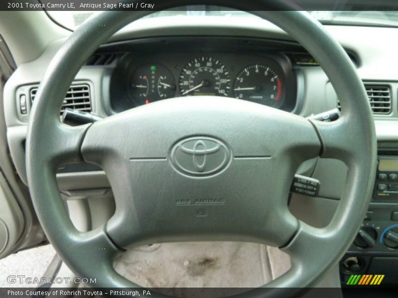 Antique Sage Pearl / Gray 2001 Toyota Camry LE