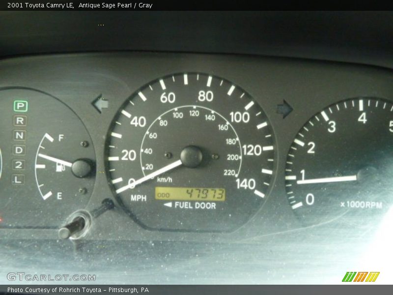 Antique Sage Pearl / Gray 2001 Toyota Camry LE