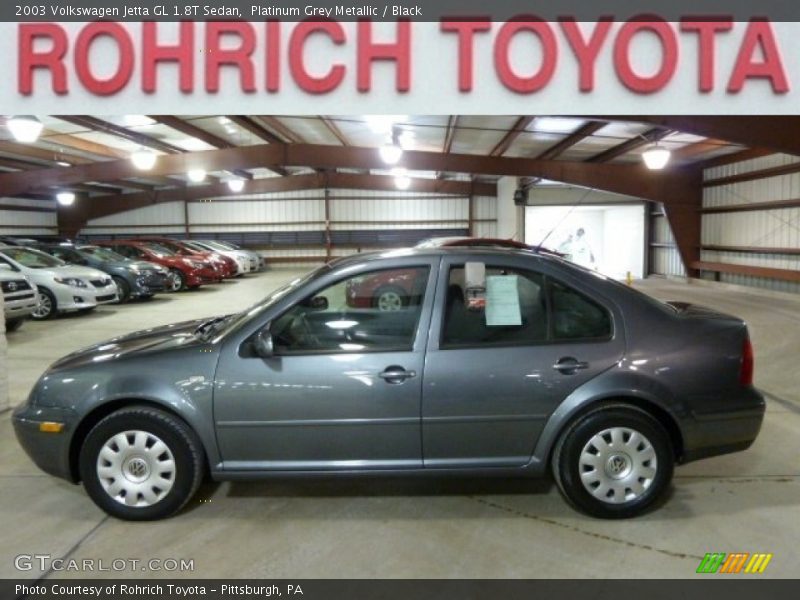 Platinum Grey Metallic / Black 2003 Volkswagen Jetta GL 1.8T Sedan