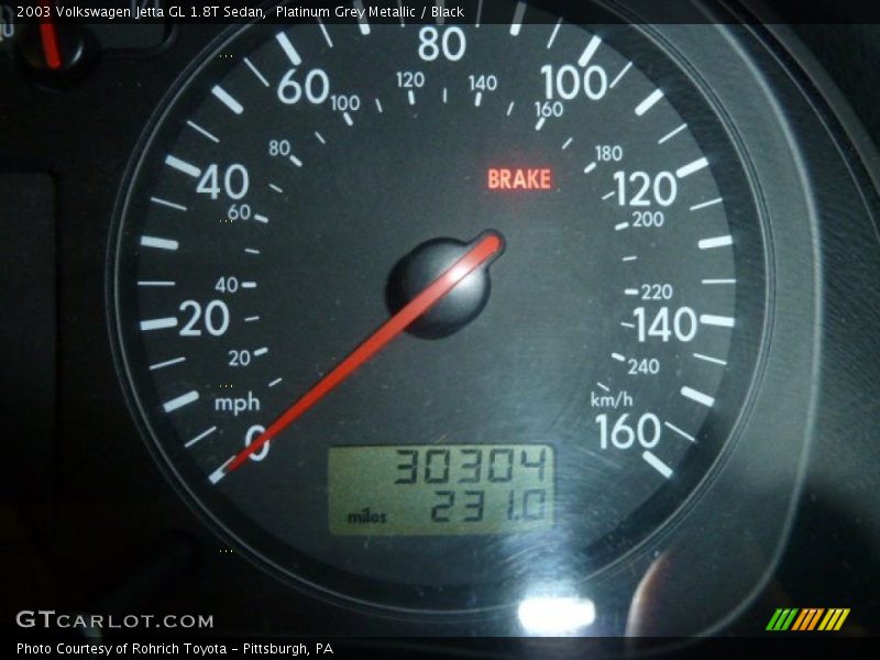 Platinum Grey Metallic / Black 2003 Volkswagen Jetta GL 1.8T Sedan