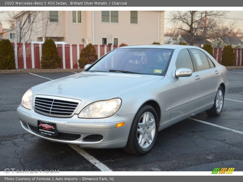 Brilliant Silver Metallic / Charcoal 2003 Mercedes-Benz S 430 Sedan