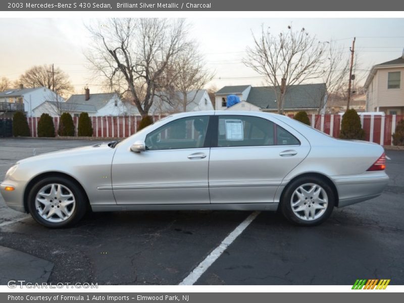 Brilliant Silver Metallic / Charcoal 2003 Mercedes-Benz S 430 Sedan