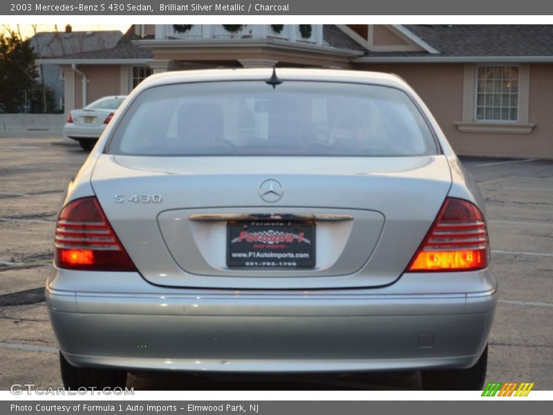 Brilliant Silver Metallic / Charcoal 2003 Mercedes-Benz S 430 Sedan
