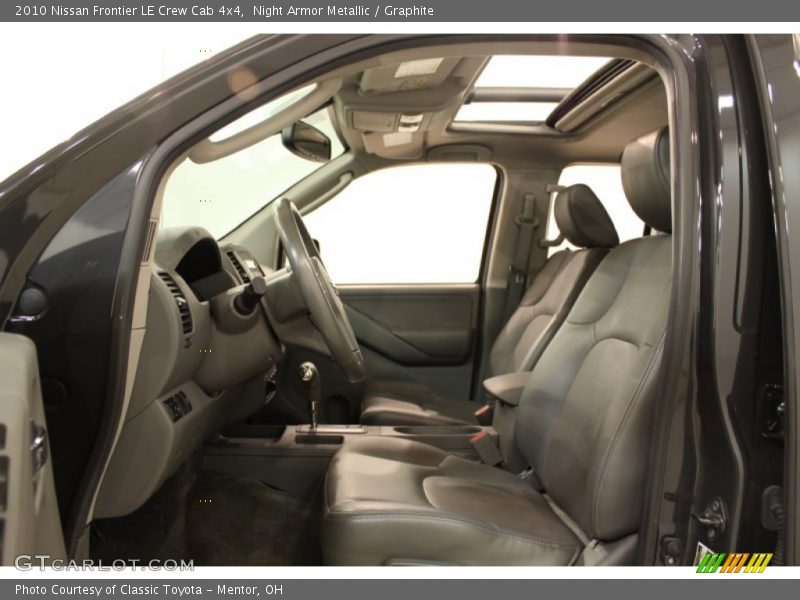 Night Armor Metallic / Graphite 2010 Nissan Frontier LE Crew Cab 4x4