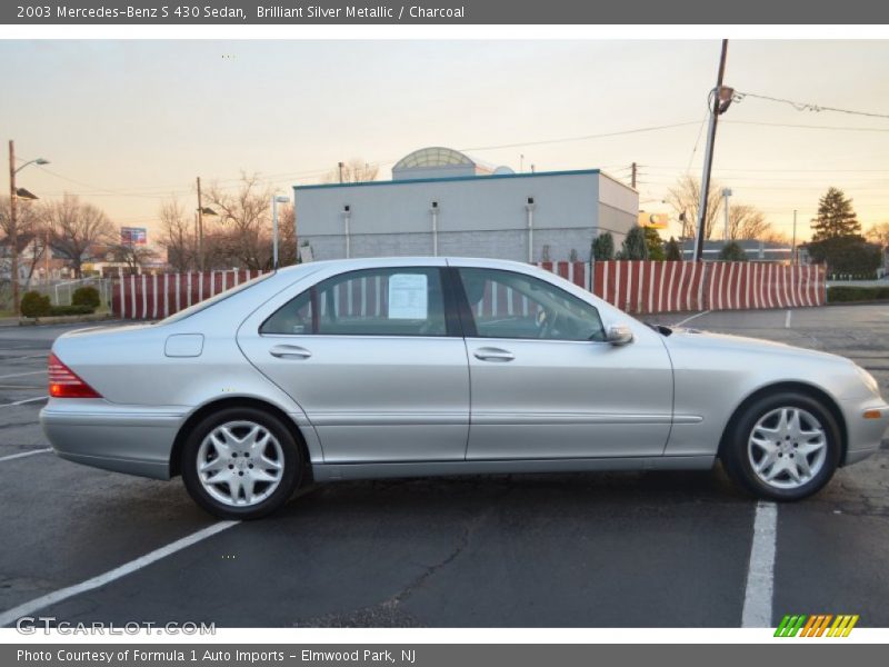Brilliant Silver Metallic / Charcoal 2003 Mercedes-Benz S 430 Sedan