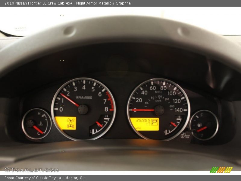 Night Armor Metallic / Graphite 2010 Nissan Frontier LE Crew Cab 4x4