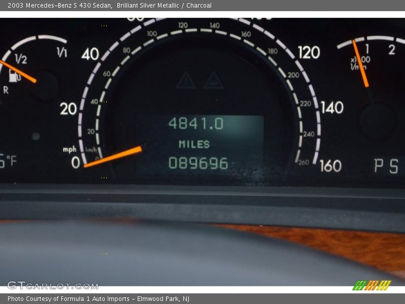 Brilliant Silver Metallic / Charcoal 2003 Mercedes-Benz S 430 Sedan