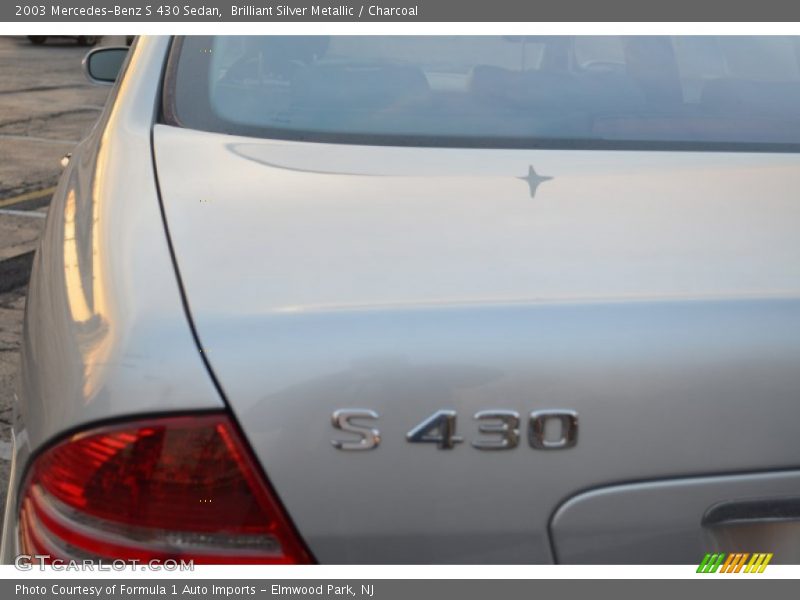 Brilliant Silver Metallic / Charcoal 2003 Mercedes-Benz S 430 Sedan