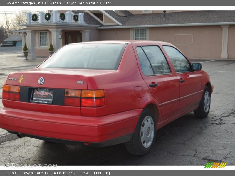 Canyon Red Metallic / Black 1999 Volkswagen Jetta GL Sedan