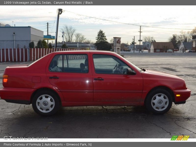 Canyon Red Metallic / Black 1999 Volkswagen Jetta GL Sedan