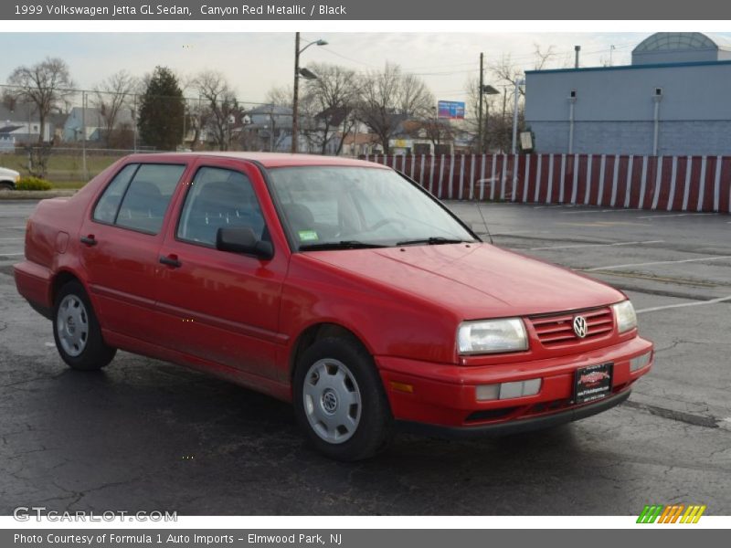 Canyon Red Metallic / Black 1999 Volkswagen Jetta GL Sedan