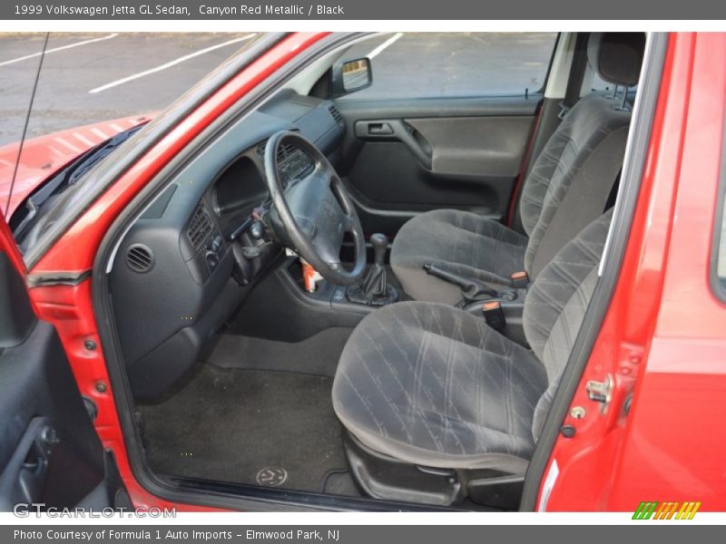 Canyon Red Metallic / Black 1999 Volkswagen Jetta GL Sedan