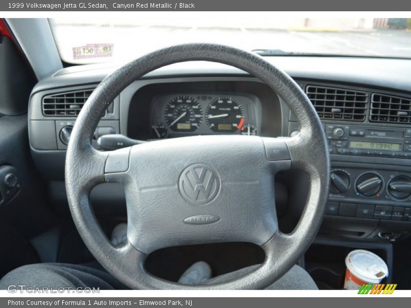 Canyon Red Metallic / Black 1999 Volkswagen Jetta GL Sedan