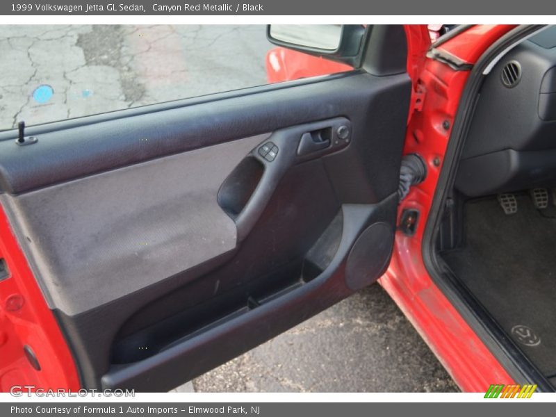 Canyon Red Metallic / Black 1999 Volkswagen Jetta GL Sedan