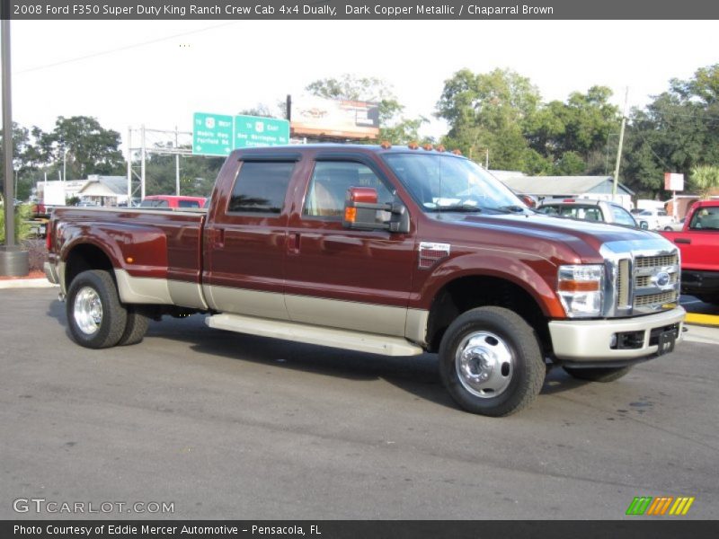  2008 F350 Super Duty King Ranch Crew Cab 4x4 Dually Dark Copper Metallic