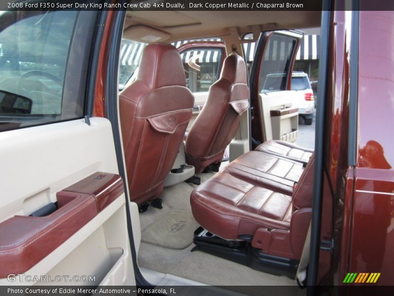  2008 F350 Super Duty King Ranch Crew Cab 4x4 Dually Chaparral Brown Interior