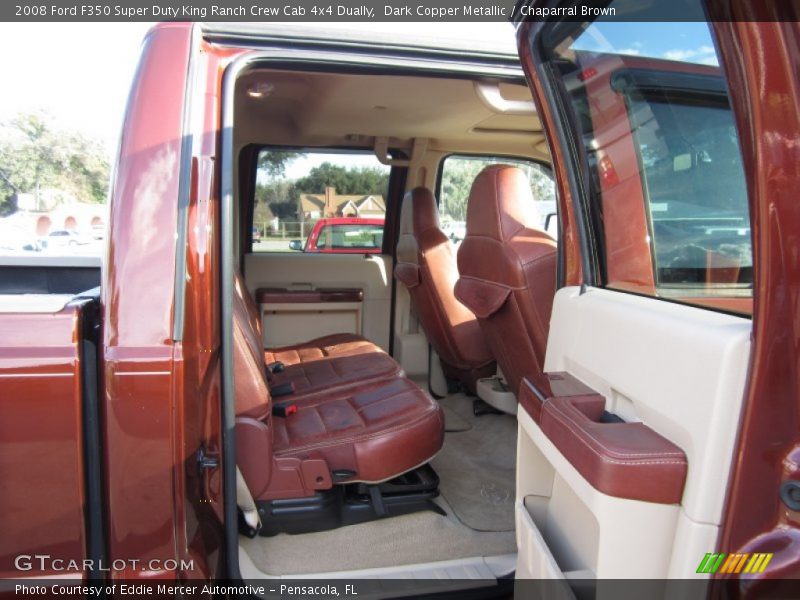 Dark Copper Metallic / Chaparral Brown 2008 Ford F350 Super Duty King Ranch Crew Cab 4x4 Dually