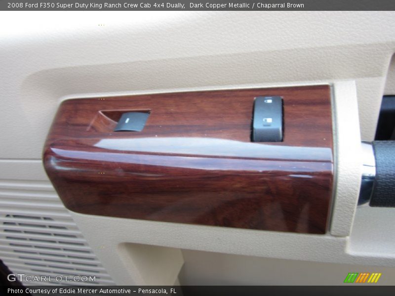 Dark Copper Metallic / Chaparral Brown 2008 Ford F350 Super Duty King Ranch Crew Cab 4x4 Dually