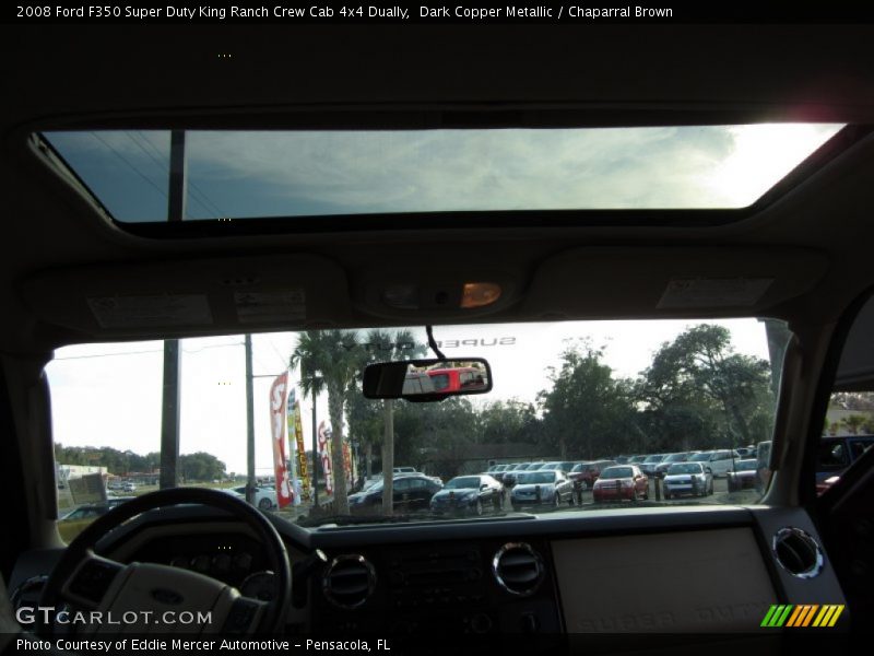 Dark Copper Metallic / Chaparral Brown 2008 Ford F350 Super Duty King Ranch Crew Cab 4x4 Dually