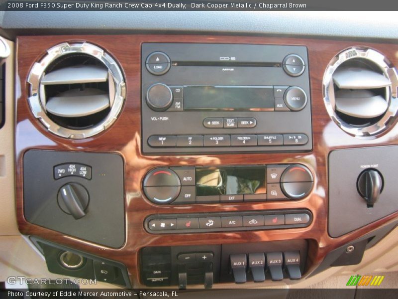 Dark Copper Metallic / Chaparral Brown 2008 Ford F350 Super Duty King Ranch Crew Cab 4x4 Dually