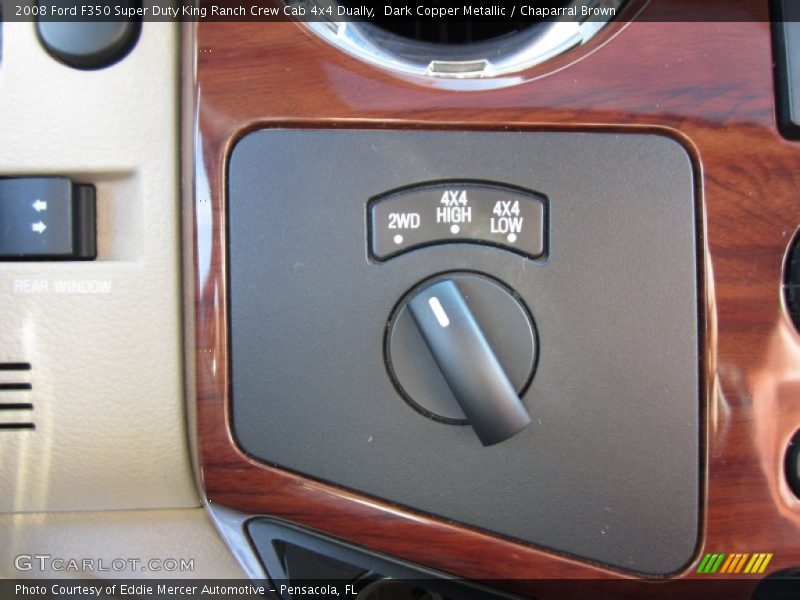 Dark Copper Metallic / Chaparral Brown 2008 Ford F350 Super Duty King Ranch Crew Cab 4x4 Dually