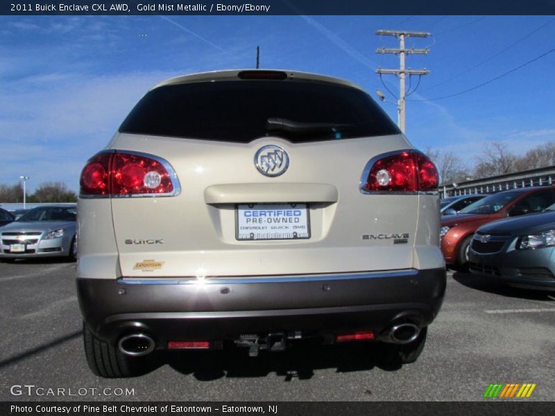 Gold Mist Metallic / Ebony/Ebony 2011 Buick Enclave CXL AWD