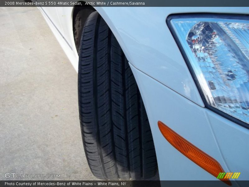 Arctic White / Cashmere/Savanna 2008 Mercedes-Benz S 550 4Matic Sedan