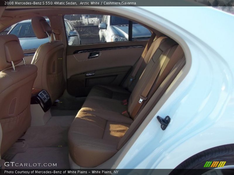 Arctic White / Cashmere/Savanna 2008 Mercedes-Benz S 550 4Matic Sedan