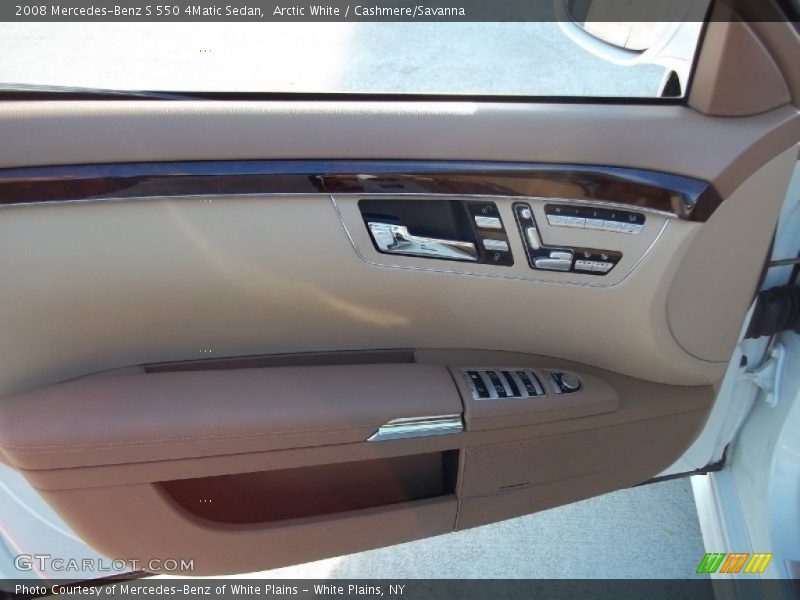 Arctic White / Cashmere/Savanna 2008 Mercedes-Benz S 550 4Matic Sedan