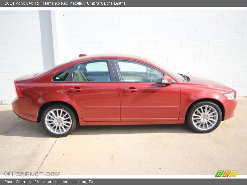 Flamenco Red Metallic / Umbra/Calcite Leather 2011 Volvo S40 T5