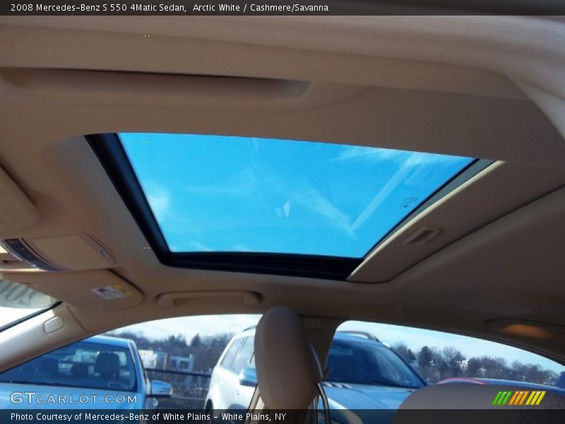 Arctic White / Cashmere/Savanna 2008 Mercedes-Benz S 550 4Matic Sedan