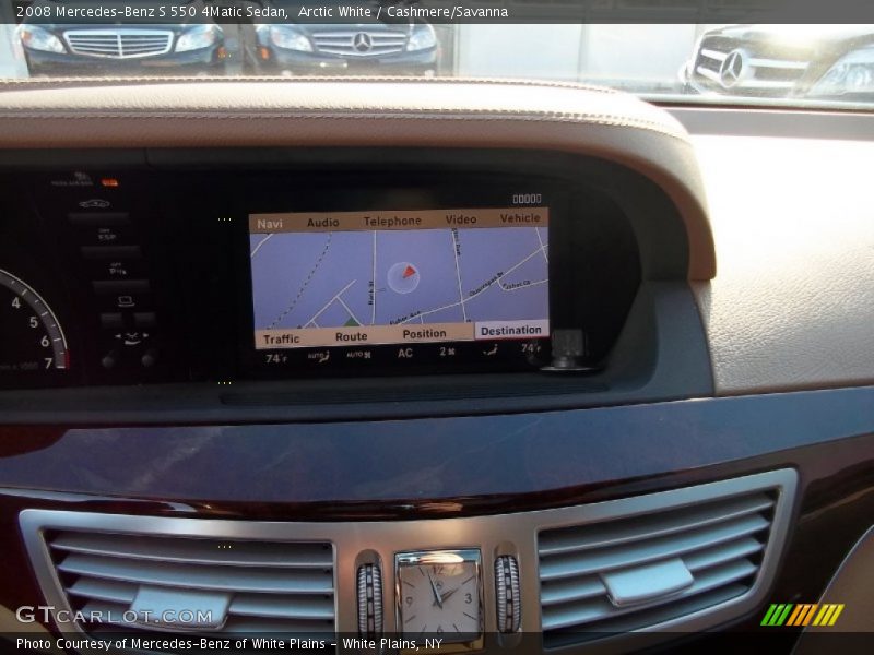 Arctic White / Cashmere/Savanna 2008 Mercedes-Benz S 550 4Matic Sedan