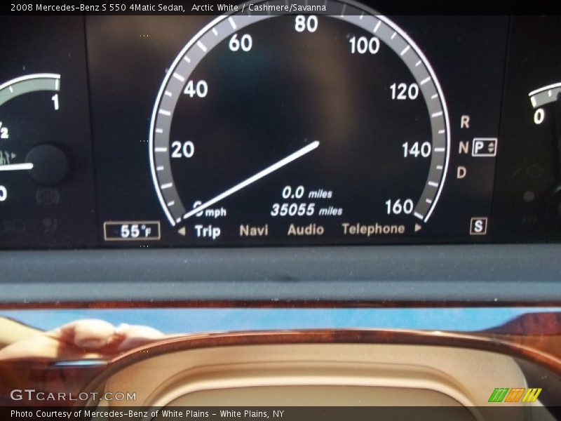 Arctic White / Cashmere/Savanna 2008 Mercedes-Benz S 550 4Matic Sedan