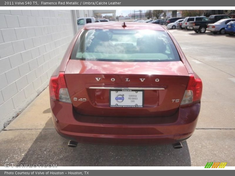 Flamenco Red Metallic / Umbra/Calcite Leather 2011 Volvo S40 T5