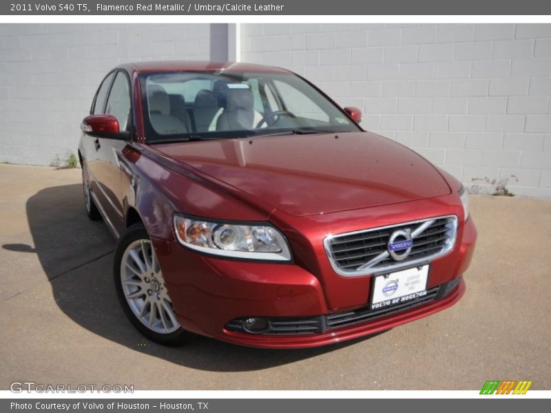 Flamenco Red Metallic / Umbra/Calcite Leather 2011 Volvo S40 T5