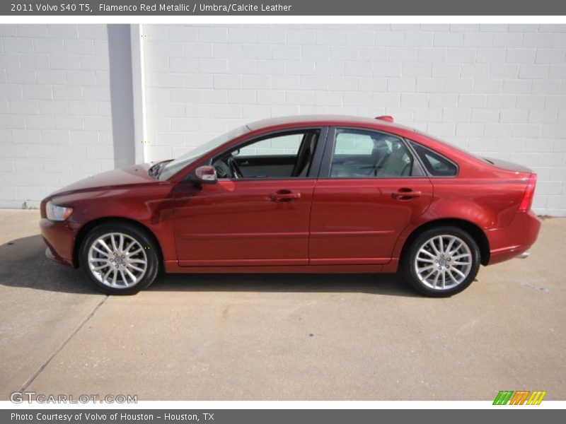 Flamenco Red Metallic / Umbra/Calcite Leather 2011 Volvo S40 T5