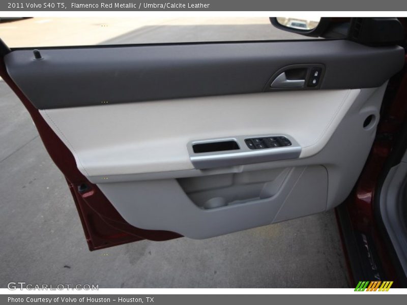 Flamenco Red Metallic / Umbra/Calcite Leather 2011 Volvo S40 T5