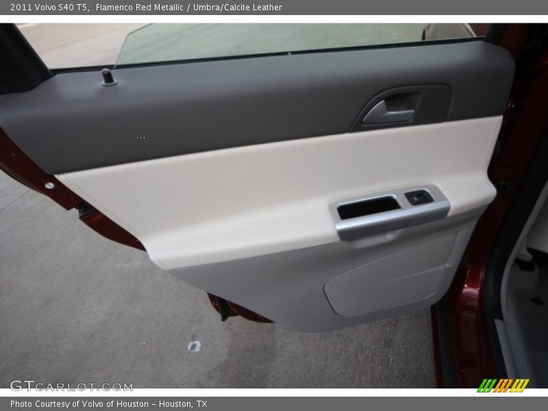 Flamenco Red Metallic / Umbra/Calcite Leather 2011 Volvo S40 T5
