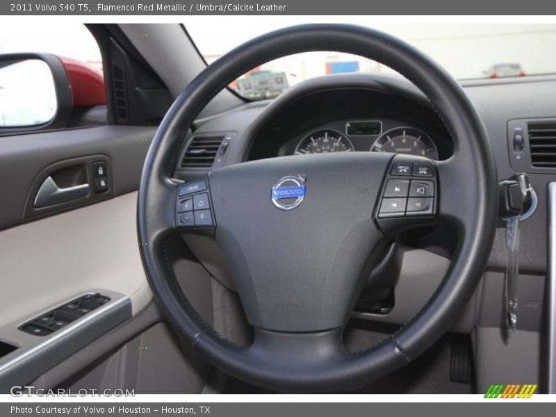 Flamenco Red Metallic / Umbra/Calcite Leather 2011 Volvo S40 T5