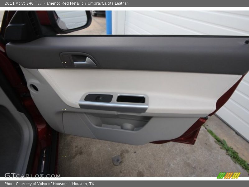 Flamenco Red Metallic / Umbra/Calcite Leather 2011 Volvo S40 T5